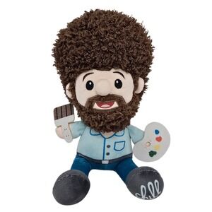 Fiesta Toys Bob Ross 12" Doll Plush Painter Stuffed Toy FLAWS READ